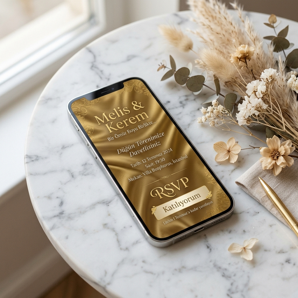 Premium Davetiye Örneği
